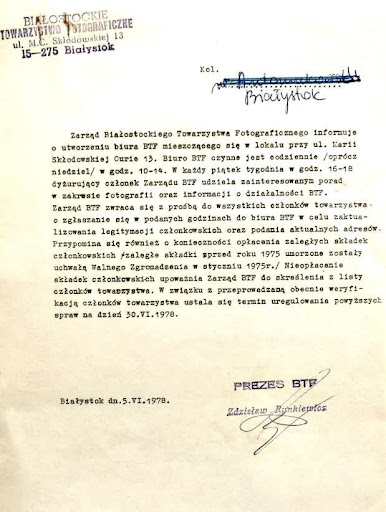 struktura stowarzyszenia 1977